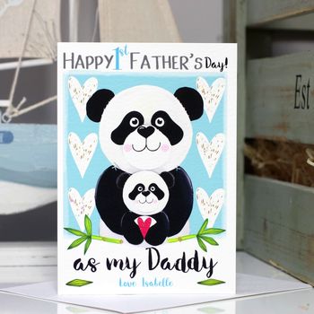 Panda 1st Father's Day Card As Daddy, 5 of 10