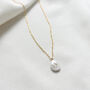 Freshwater Teardrop Pearl 18k Gold Necklace, thumbnail 3 of 3