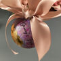 Personalised Gold Leaf Christmas Tree Bauble, thumbnail 4 of 7