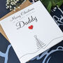 Personalised Handmade Christmas Card For Special Father, thumbnail 1 of 4