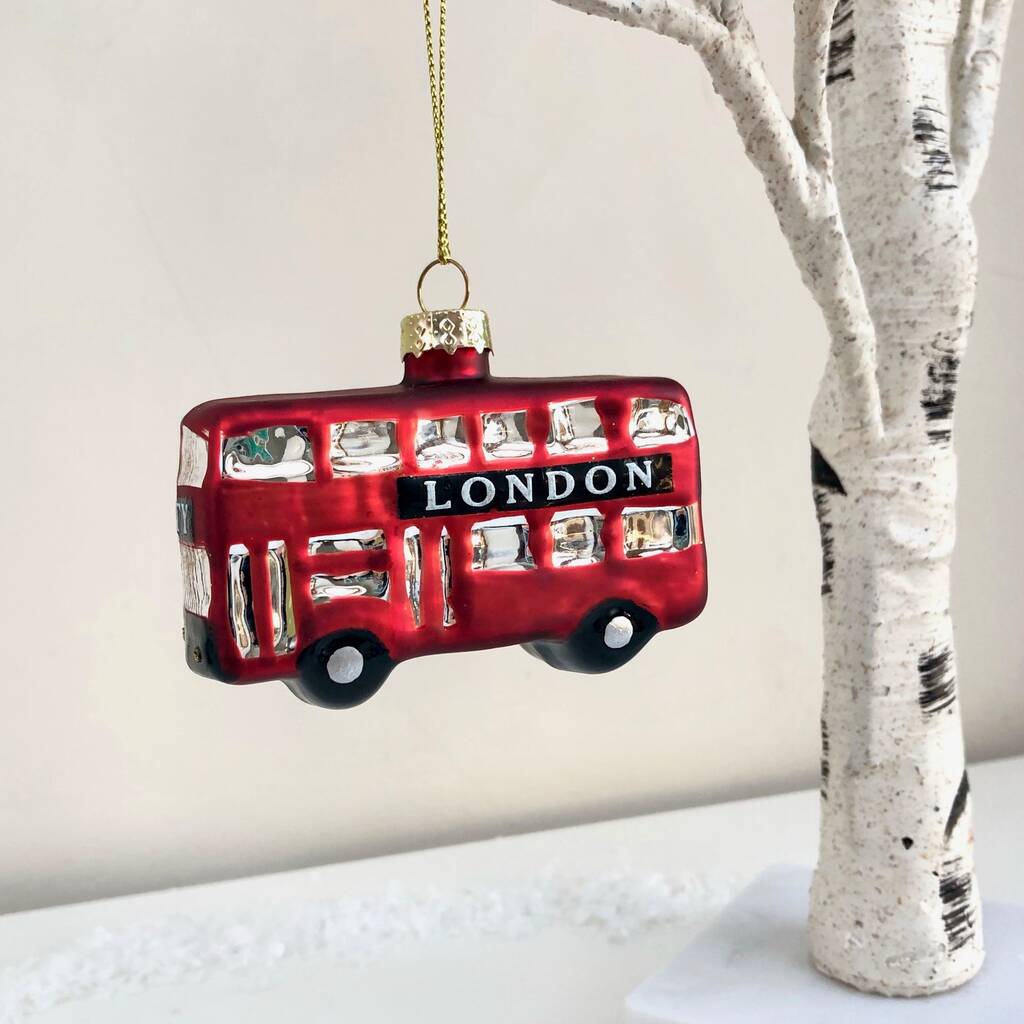 Hanging London Bus Decoration By Pink Pineapple Home & Gifts