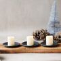 Set Of Iron Hammered Candle Dishes, thumbnail 6 of 6