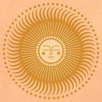 ‘Inhale Exhale’, Bohemian Sun, Wellness Art Print, 5 of 6
