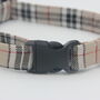 Beige Tartan Dog Collar, thumbnail 6 of 10