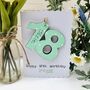 Personalised 18th Birthday Card Wooden Number Gift, thumbnail 3 of 12