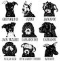 Dog Tea Towel With Lino Cut Image Gift For Dog Lover, thumbnail 7 of 10
