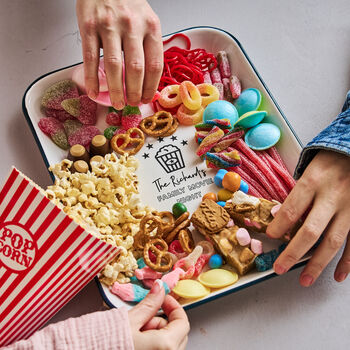Personalised Enamel Movie Night Tray, 2 of 6