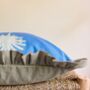 Bespoke Made Indian Blockprint Cushion, thumbnail 4 of 4