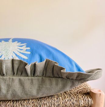 Bespoke Made Indian Blockprint Cushion, 4 of 4