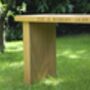 Personalised Oak Garden Bench, thumbnail 2 of 4