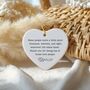 Personalised Thank You Ceramic Heart Bauble, thumbnail 1 of 2