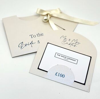 Personalised Wedding Gift Voucher Wallet Or Scratch Card Gift, 3 of 5