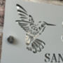 Personalised Hummingbird Design House Acrylic Number Sign, thumbnail 3 of 10