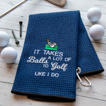 Golf Towel Novelty 'Lot Of Balls' Design, 2 of 10