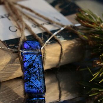 Sapphire Blue Fused Glass Jewellery Set, 5 of 10