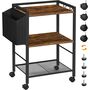 Mobile Three Tier Storage Shelf Cart With File Basket, thumbnail 6 of 8