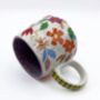 'Absolutely No Idea' Floral Ceramic Cup, thumbnail 4 of 5