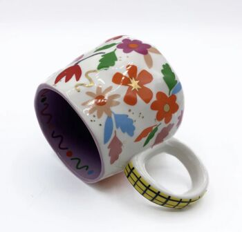 'Absolutely No Idea' Floral Ceramic Cup, 4 of 5