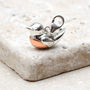 Sterling Silver And 18ct Rose Gold Plated Robin Charm, thumbnail 2 of 4