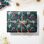 Premium Christmas Wrapping Paper Botanical Candy Cane, thumbnail 2 of 4
