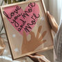 Love You More Heart Print, thumbnail 2 of 2