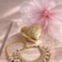 Heart Shape Gold Engraved Bird Purse Mini, thumbnail 7 of 7
