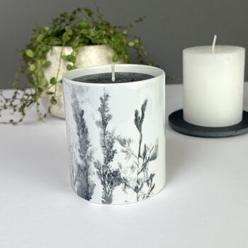 Personalised Candle Pot With Wildflower Meadow Print, 4 of 12