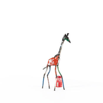 Colourful Giraffe Metal Sculpture, 7 of 12