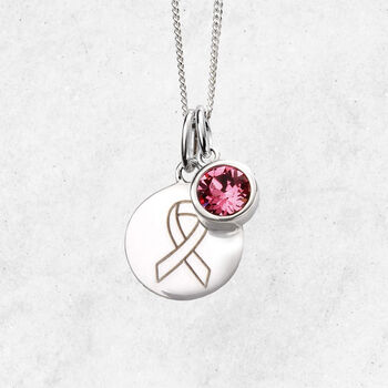 Personalised Breast Cancer Awareness Necklace, 3 of 8