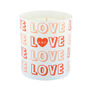 Personalised Love Scented Natural Wax Candle, thumbnail 3 of 7