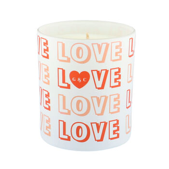 Personalised Love Scented Natural Wax Candle, 3 of 7