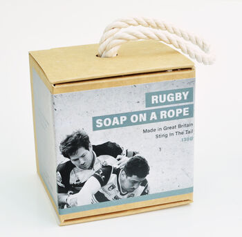 Rugby Ball Soap On A Rope, 2 of 2