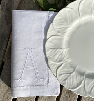 Monogram Linen Or Cotton Napkin, 4 of 4