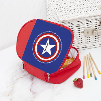 Personalised Superhero Red Lunch Bag, 4 of 11