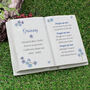 Personalised Forget Me Not Memorial Resin Book, thumbnail 1 of 3