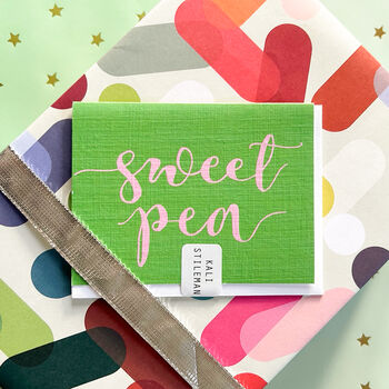 Mini Sweet Pea Card, 3 of 5