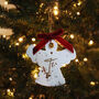 Gold Leaf Personalised Angel Decoration, thumbnail 1 of 2