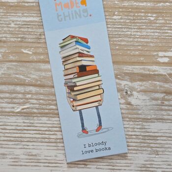'I Bloody Love Books' Bookmark, 2 of 2