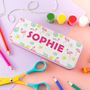Personalised Pencil Tin With Flamingo Design, thumbnail 1 of 7