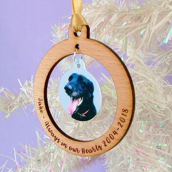 Pet Memorial Photo Decoration For A Lost Dog Or Cat, 2 of 6