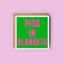 Pigs In Blankets Christmas Card, thumbnail 1 of 2