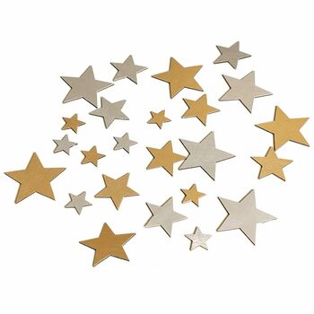 Metallic Star Table Scatter Decorations, 2 of 5