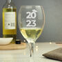 Personalised 'Class Of' Graduation Wine Glass, thumbnail 3 of 5