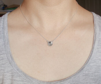 9mm Topaz Necklace In Sterling Silver, 5 of 7