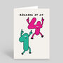 14th Birthday Card Rocking It Age 14 Years Old Card, thumbnail 2 of 2