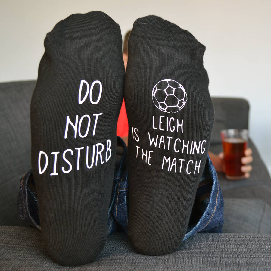 Do Not Disturb Personalised Football Socks By Solesmith ...