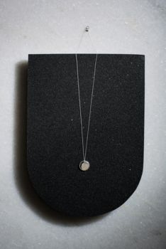 Crescent Lune Disc Pendant Necklace, 5 of 8