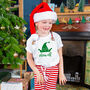 Personalised Elf Christmas Kids Pyjamas, thumbnail 1 of 12