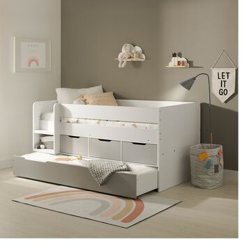 Lars Low Cabin Bed With Trundle And Storage Drawers, 3 of 5