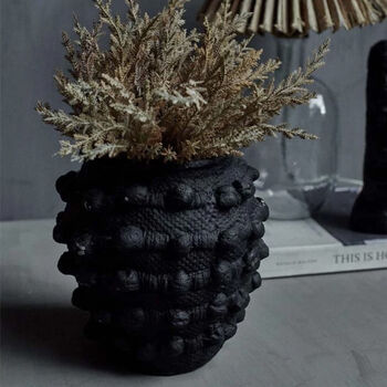 Massimo Black Cement Vase, 6 of 8